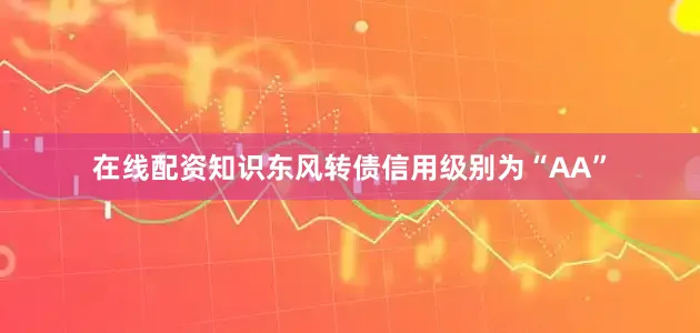 在线配资知识东风转债信用级别为“AA”